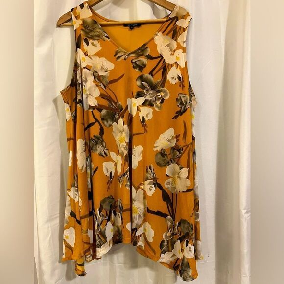 Lily Morgan lined Flowy tank top EUC - Picture 1 of 3